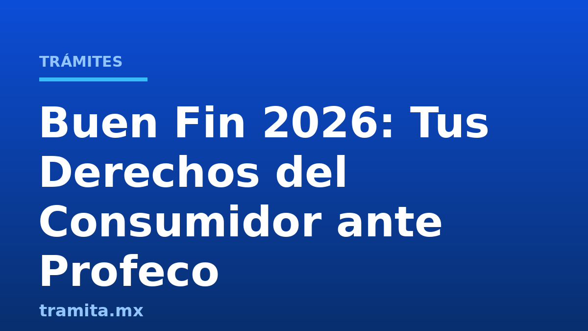 Buen Fin 2026: Tus Derechos del Consumidor ante Profeco