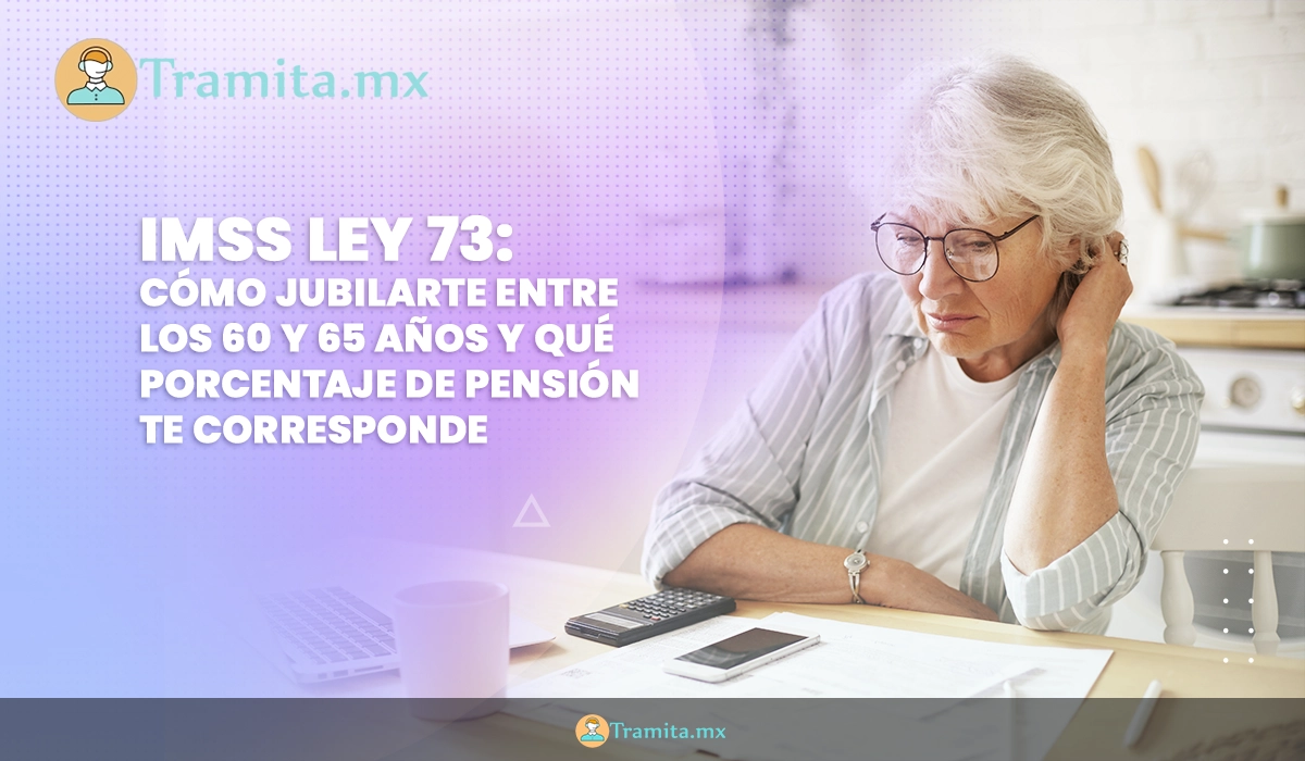 IMSS Ley 73, Cómo jubilarte entre los 60 y 65 años y qué porcentaje de pensión te corresponde