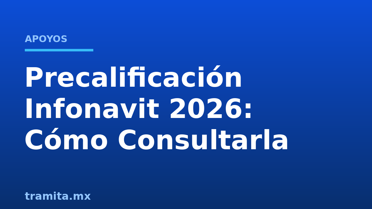 Precalificación Infonavit 2026: Cómo Consultarla