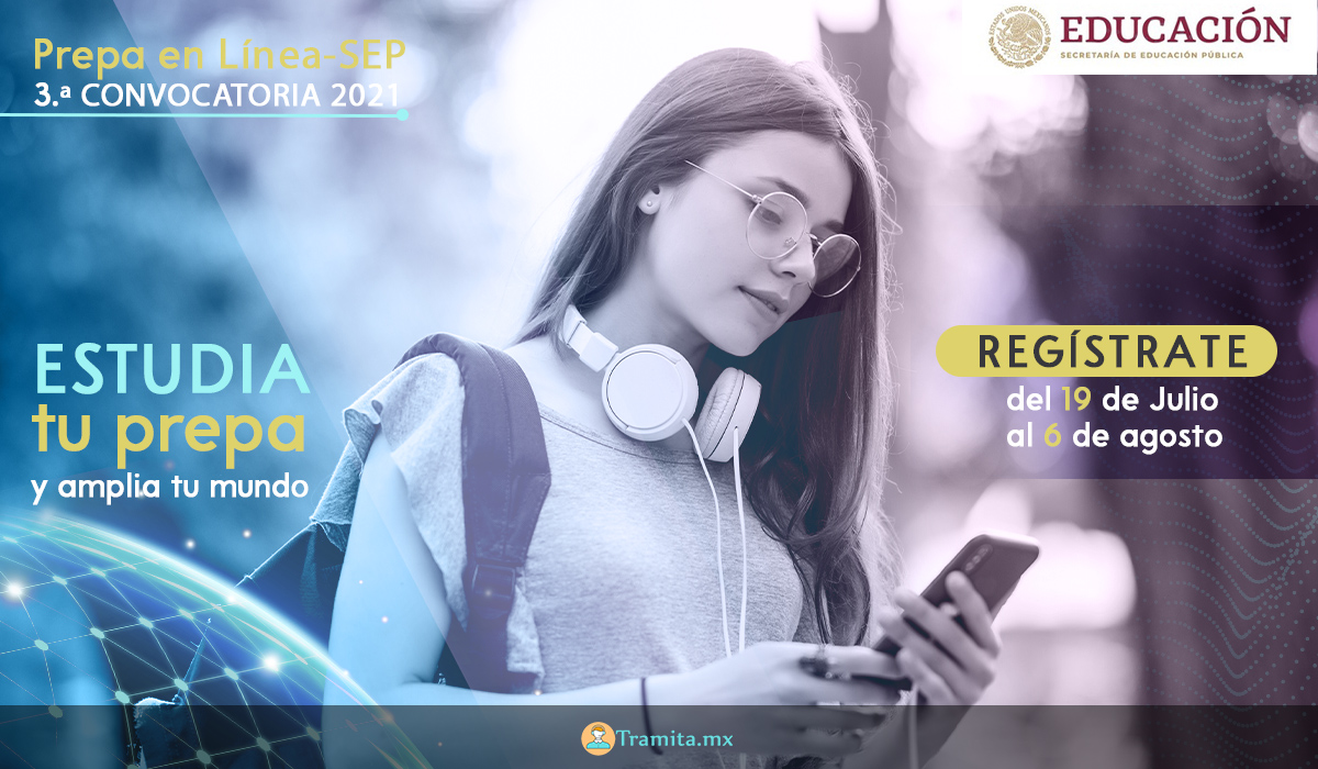 Tercera Convocatoria Prepa en Línea SEP 2021