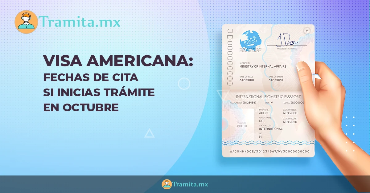 Visa americana: fechas de cita si inicias trámite en octubre