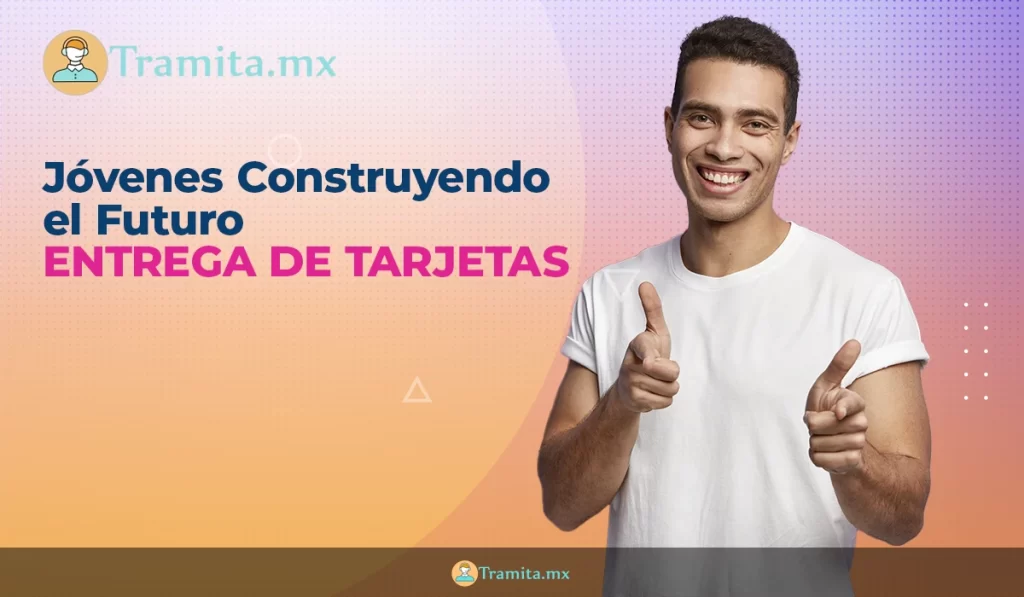 jovenes construyendo el futuro entrega de tarjetas