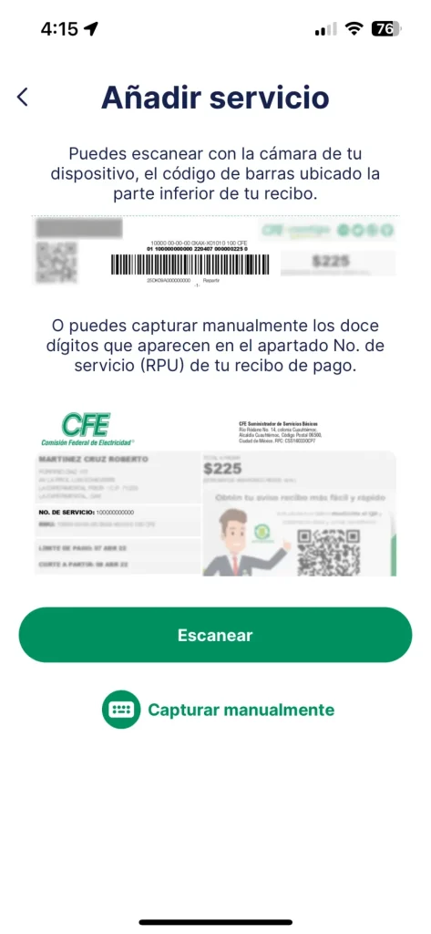 pagar el recibo de luz en linea cfe