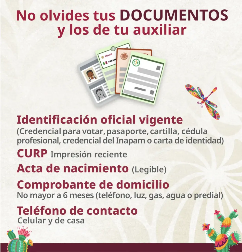 requisitos para el registro pensiones para el bienestar